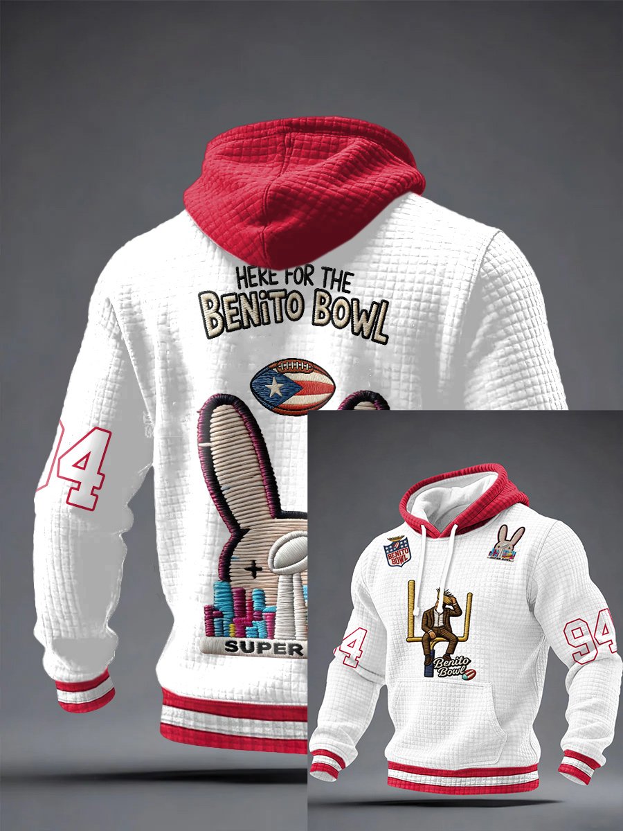 Men's Puerto Rico Print Hoodie