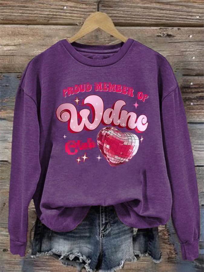 Women's Retro Funny Proud Member Of Club We Do Not Care Menopause Perimenopause Print Sweatshirt