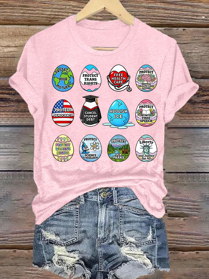 Women's Spring Easter FDT Subtle Hidden Message T-shirt