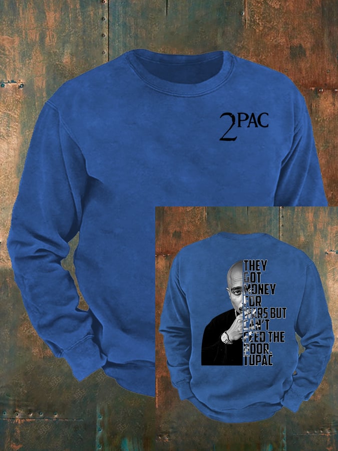 Men's 2Pac Rapper Print Sweatshirt