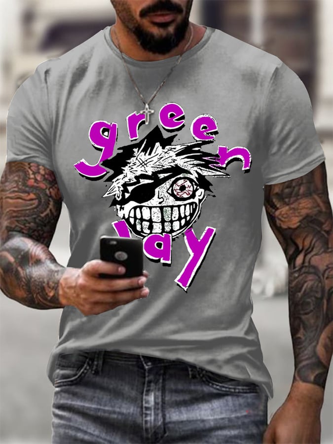 Men's Print Casual Printed T-shirt
