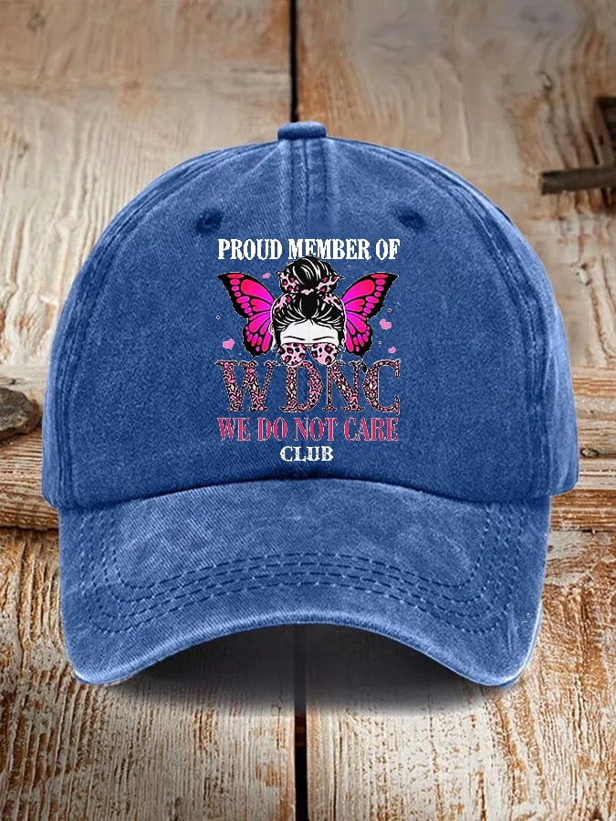 Unisex Retro Proud Member Of WDNC Club Print Baseball Cap