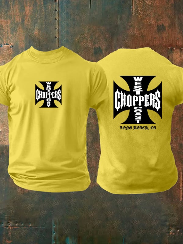 Men's West Coast Choppers-Inspired Paul Tribute Print T-Shirt