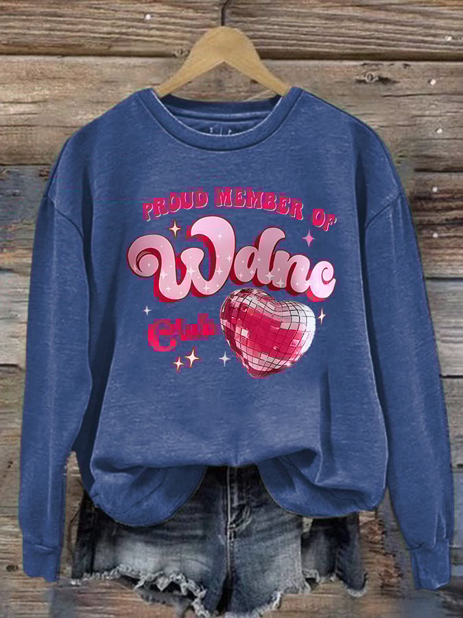 Women's Retro Funny Proud Member Of Club We Do Not Care Menopause Perimenopause Print Sweatshirt