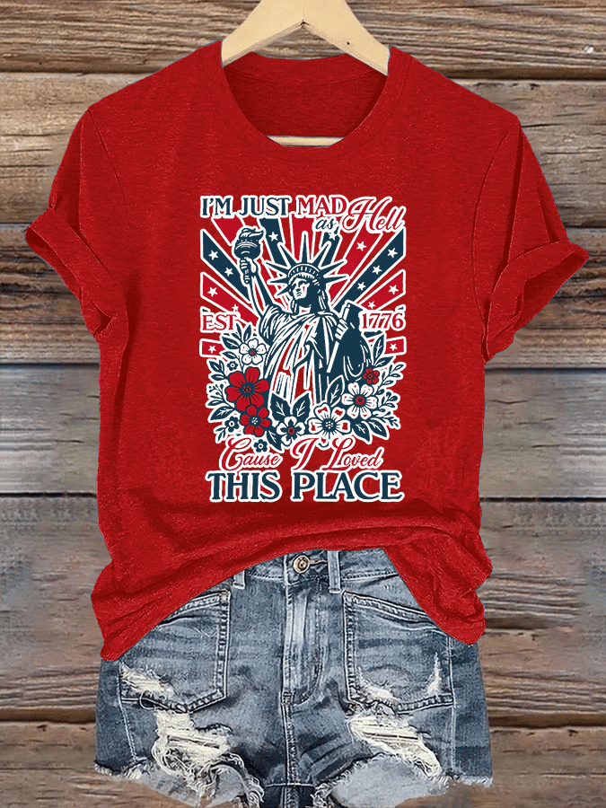 Women's THIS PLACE Round Neck Printed T-Shirt