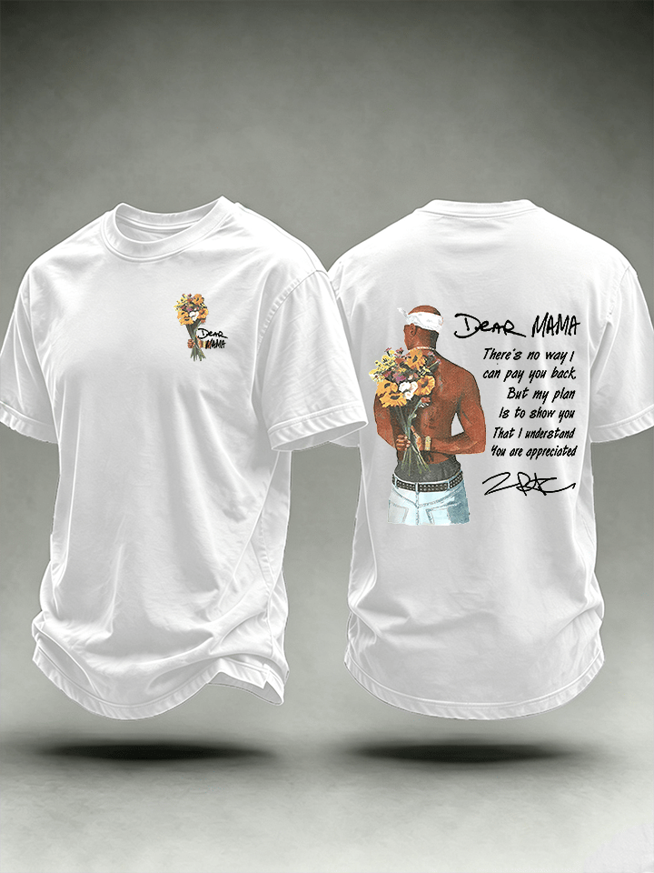 Men's Dear Mama" Graphic Vintage Hip Hop Streetwear