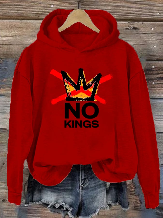 🔥Buy 3 Get 15% Off Women's America has No Kings Printed Casual Hoodies