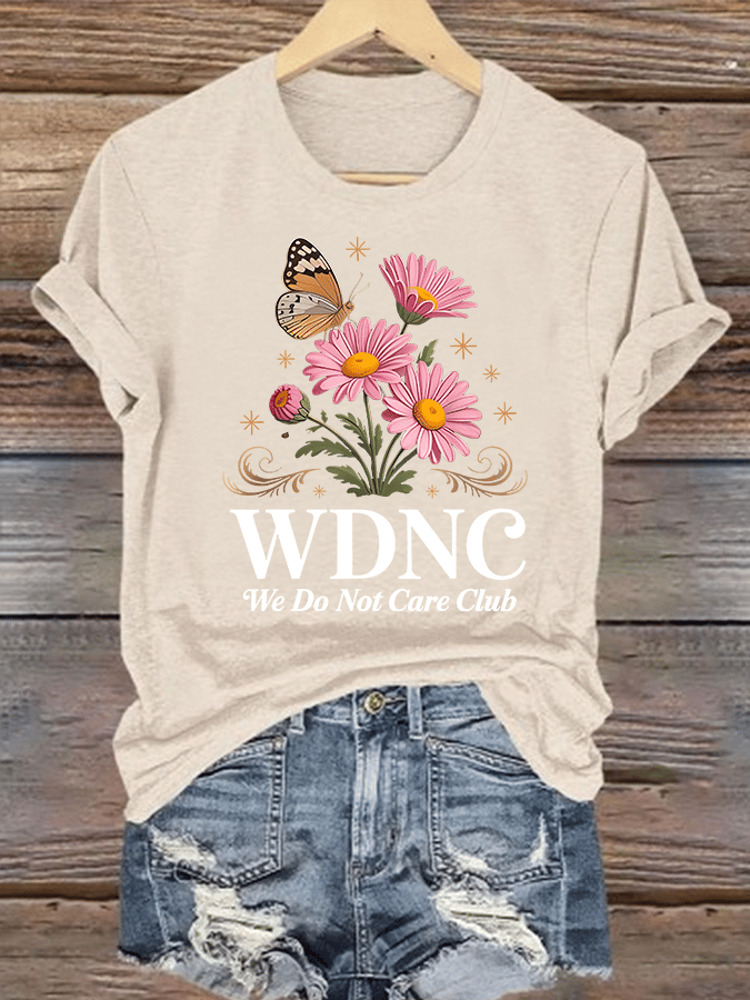 Women's Retro Funny Proud Member Of Club Menopause Perimenopause Print T-Shirt