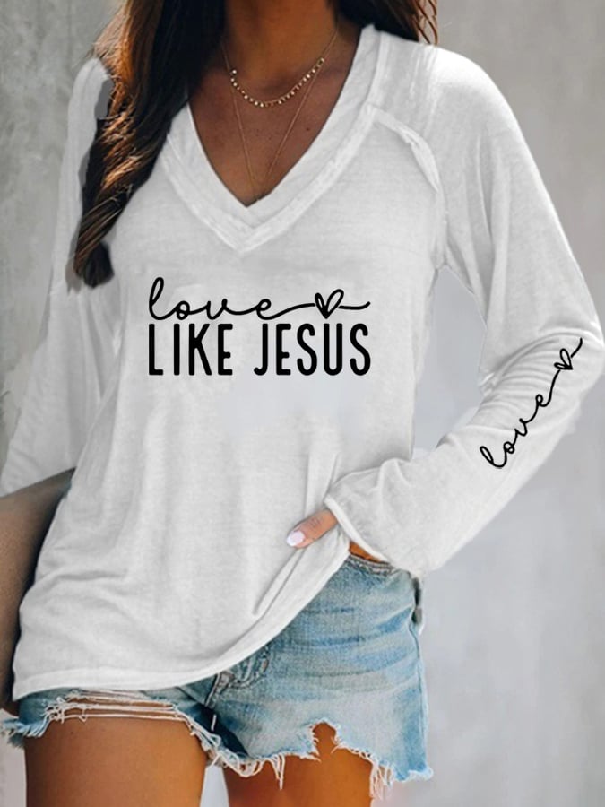 Women's Hearts Print T-Shirt