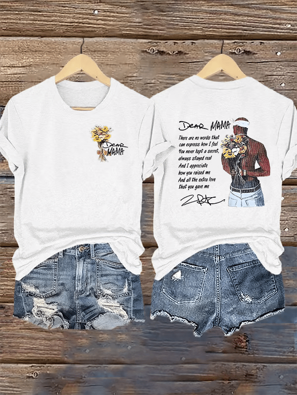 Women's DEAR MAMA Printed T-Shirt