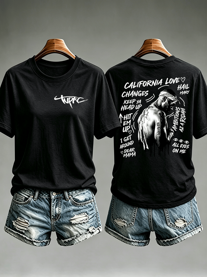 Women's Old School Rap Culture Iconic Hip Hop Legend Tee