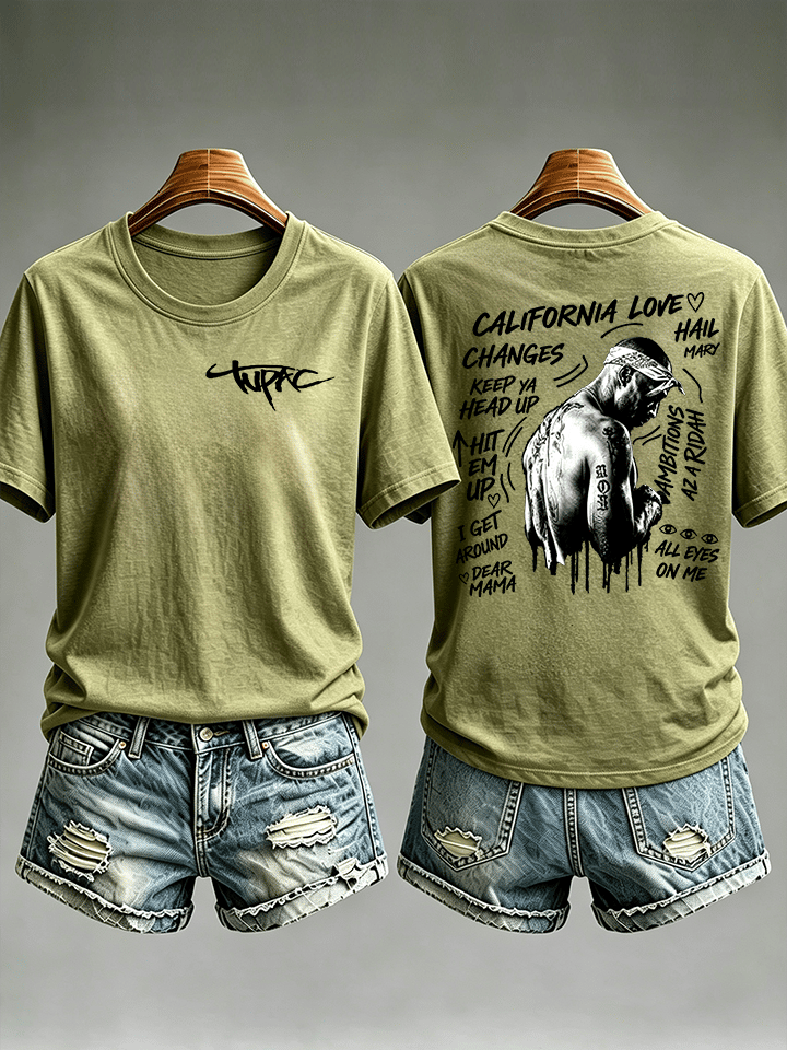 Women's Old School Rap Culture Iconic Hip Hop Legend Tee