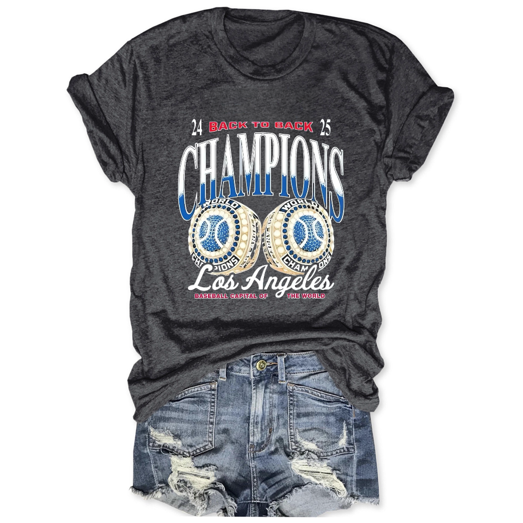 Dodgers Back to Back Champs Tee