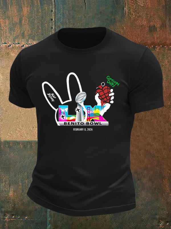 Men's Opening And Halftime Shows Print Casual T-shirt