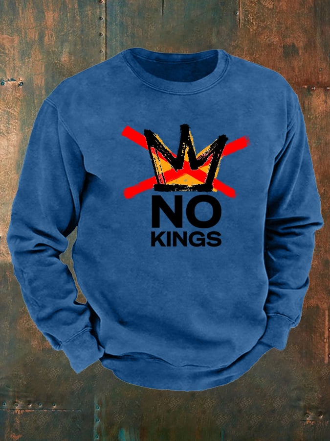🔥Buy 3 Get 15% Off Men's America has No Kings Printed Casual Sweatshirt