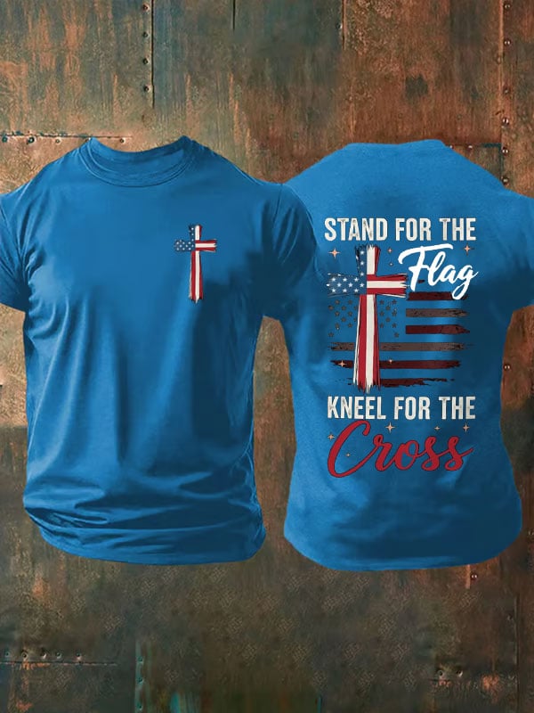 🔥Buy 3 Get 15% Off🔥Men's Faith Cross Printed Casual T-shirt