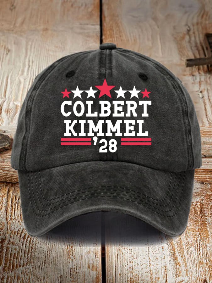 Unisex Talk Show Colbert Kimme 2028 Print Cap