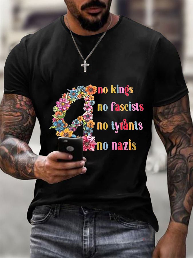 🔥Buy 3 Get 15% Off🔥Men's stylish casual FDT Reject King Tiger printed T-shirt