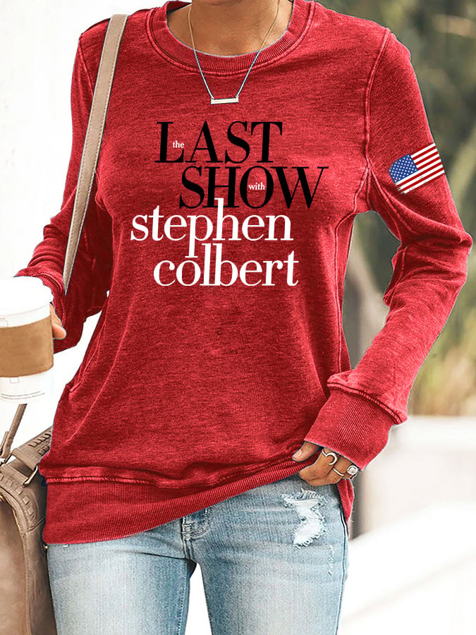 🔥Buy 3 Get 15% Off Retro Last Show Print Sweatshirt