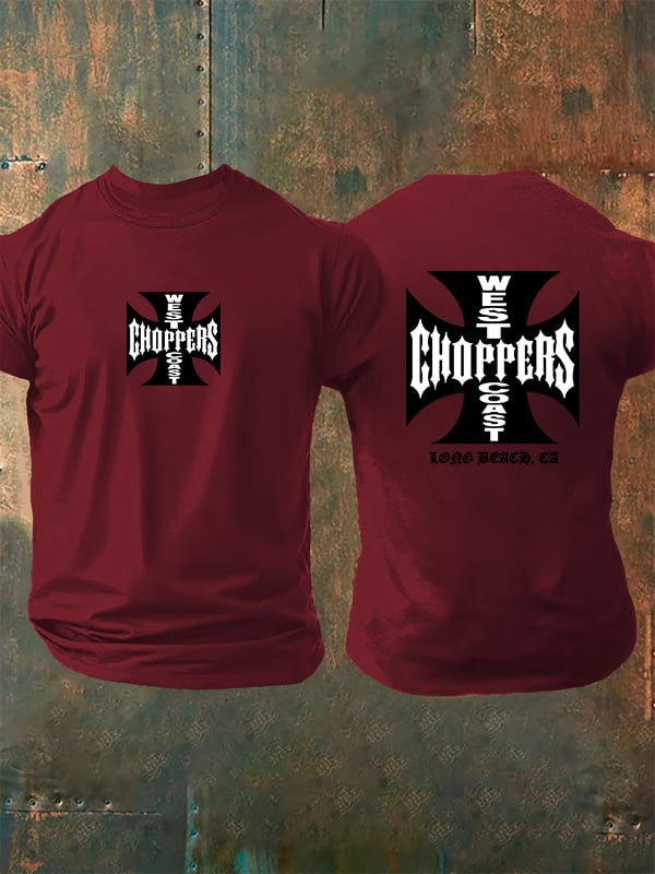 Men's West Coast Choppers-Inspired Paul Tribute Print T-Shirt