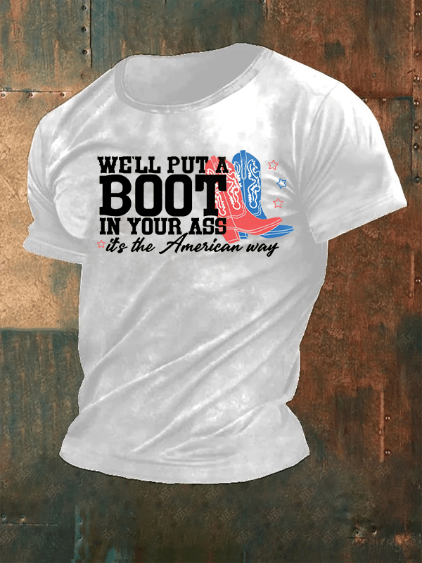 Men's Courtesy of the Red, White and Blue Cowboy T-Shirt