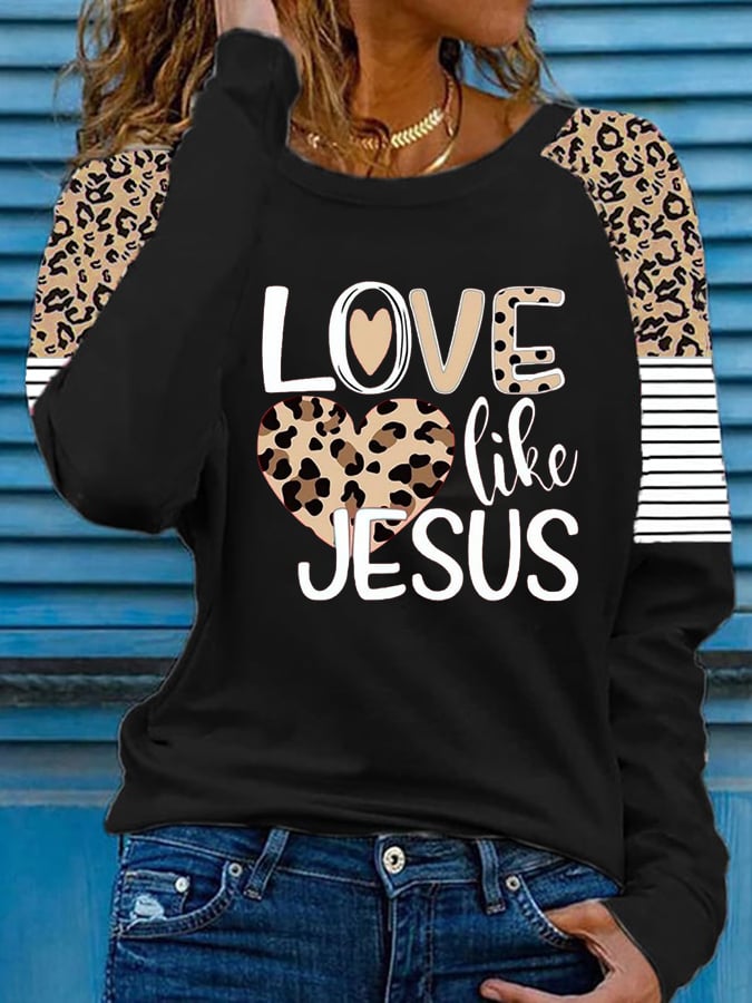 Women's Valentine's Day Printed Long Sleeve T-Shirt