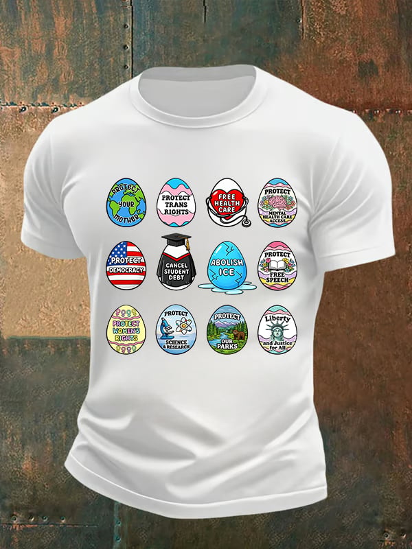 Men's Spring Easter FDT Subtle Hidden Message T-shirt