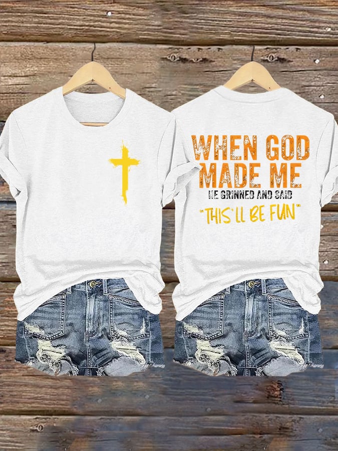 Women'S Casual Faith Short Sleeve T-Shirt