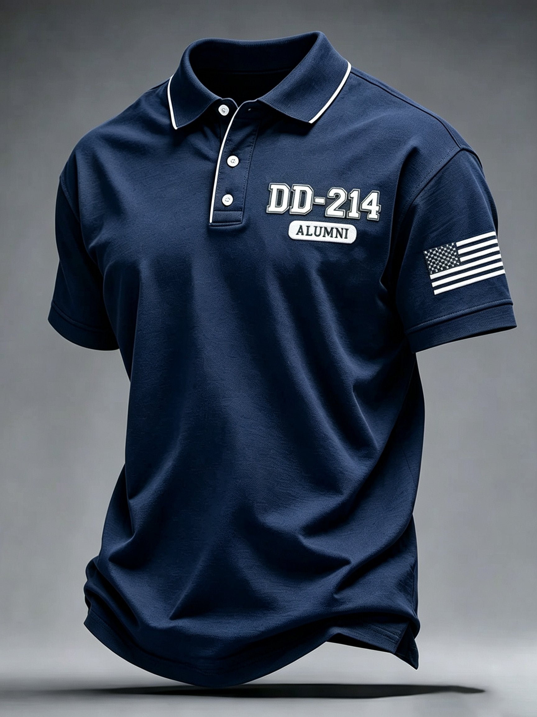 Men's U.S. Veterans Print Polo Shirt