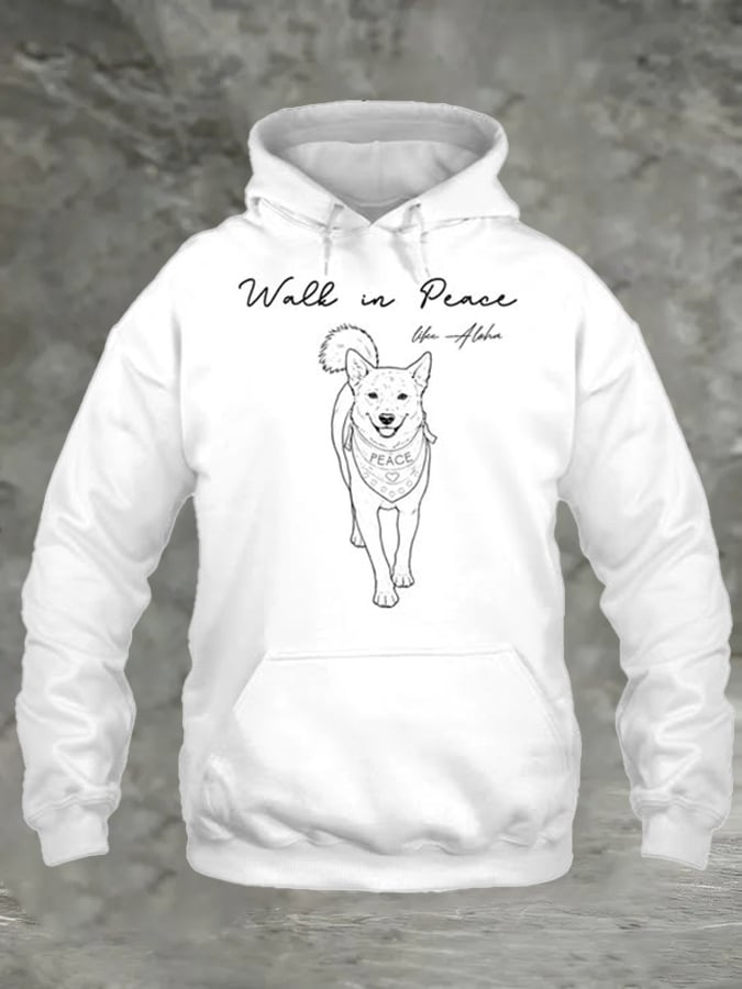 Men's Walk For Peace Printed Sweatshirt