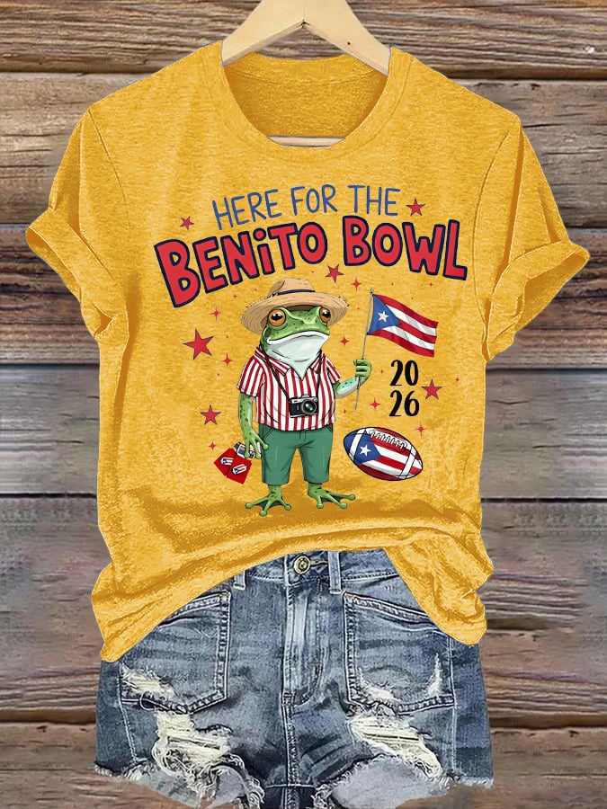 Women's Benito Bowl Puerto Rico Football T-Shirt