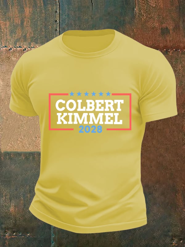 Men's Talk Show Colbert Kimme 2028 T-Shirt