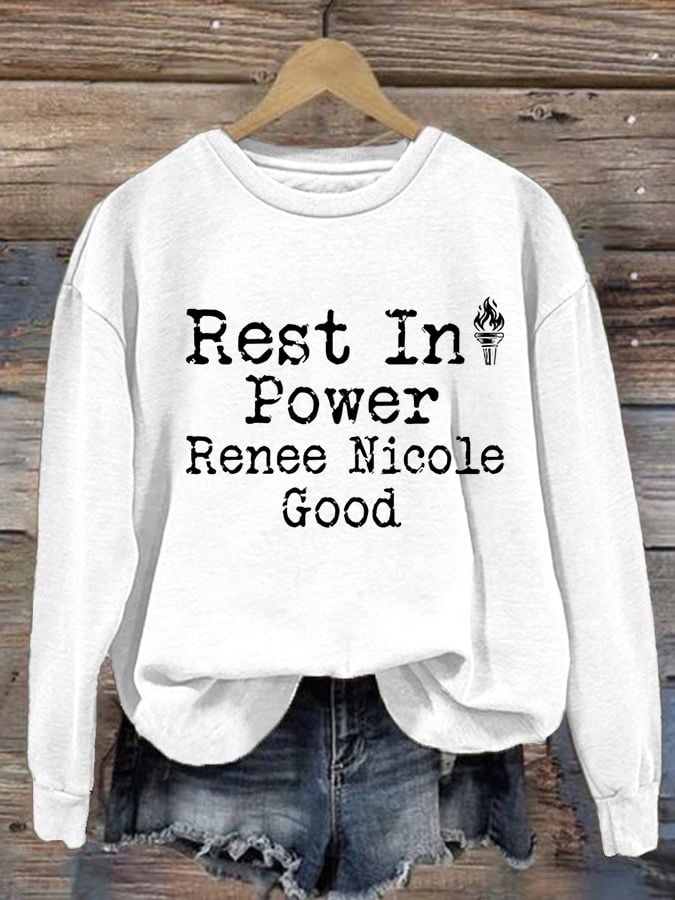 Women's Justice For Her Print Casual Sweatshirt