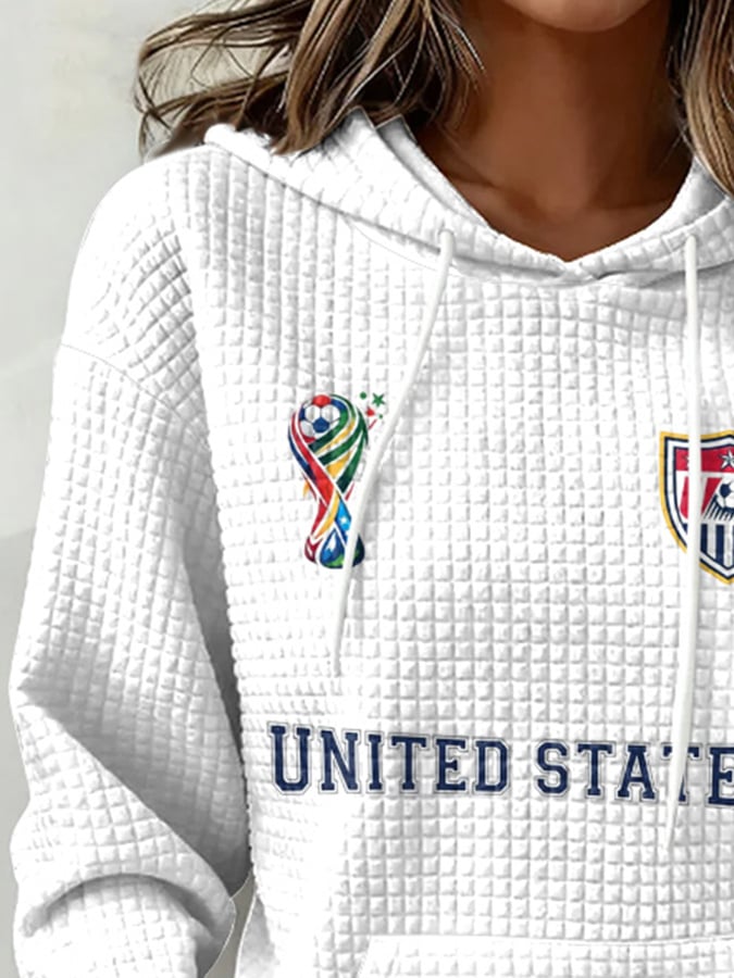 Women's USA Soccer Supporter Print Hoodie
