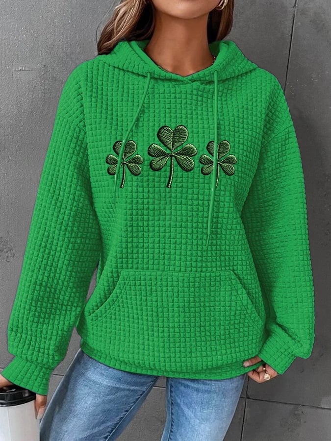 Women's St. Patrick's Day Printed Hooded Sweatshirt
