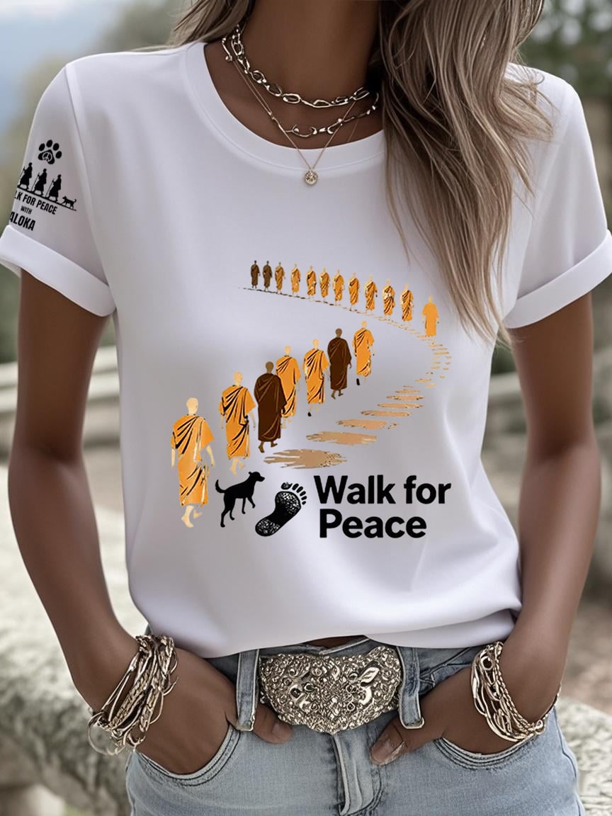 Women's Walk For Peace Art Print T-Shirt