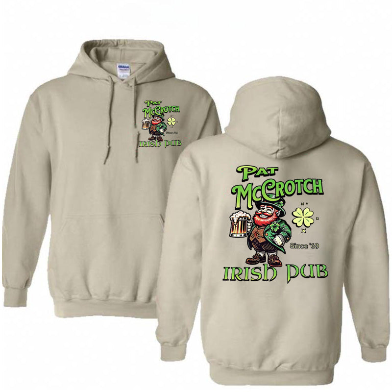 St.Patrick's Day Print Pattern 100% 300g Cotton Classic Hoodie