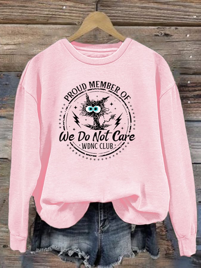 Women's Retro Funny Proud Member Of Club Menopause Perimenopause Print Sweatshirt