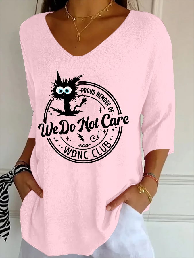 Retro Funny Proud Member Of WDNC Club Menopause Perimenopause Printed T-Shirt