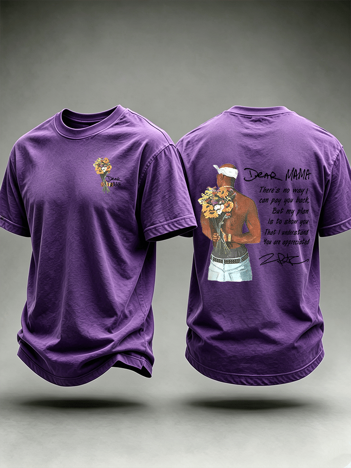 Men's Dear Mama" Graphic Vintage Hip Hop Streetwear
