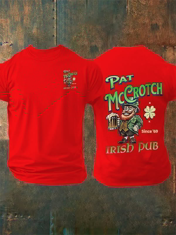 Men's Pat McCrotch Irish Pub since '69 Print T-Shirt