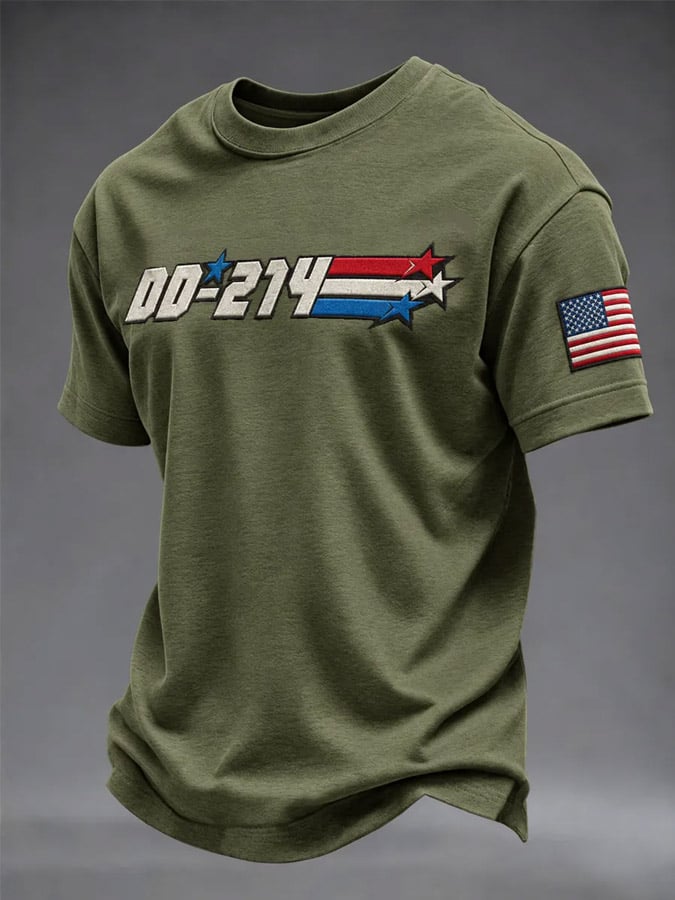 Men's Veteran Pride DD-214 Printed T-shirt