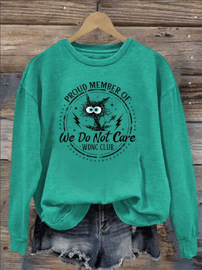 Women's Retro Funny Proud Member Of Club Menopause Perimenopause Print Sweatshirt