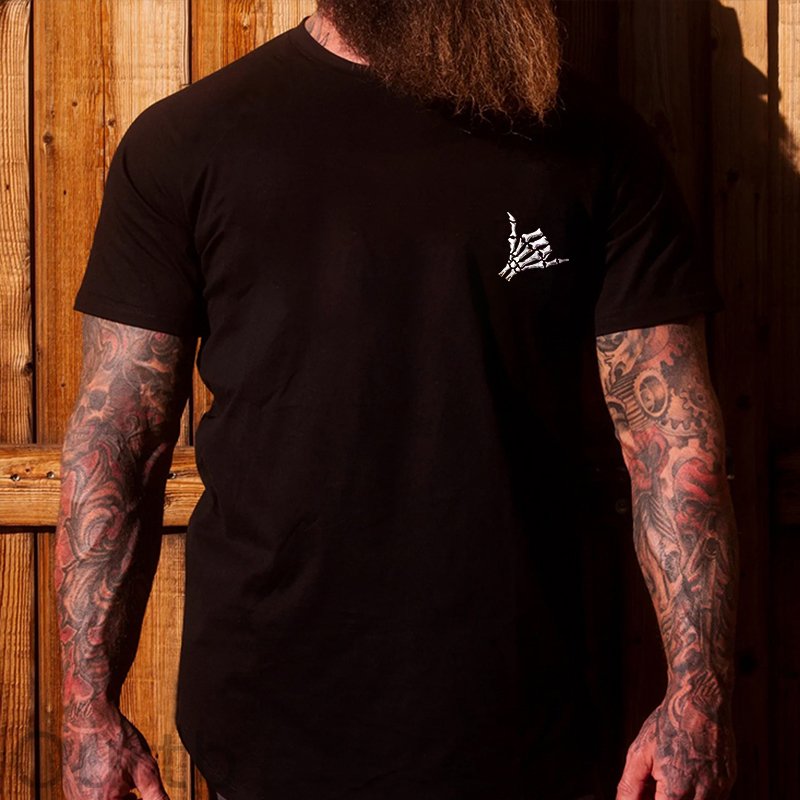 Send It Skull Printed Men's T-shirt