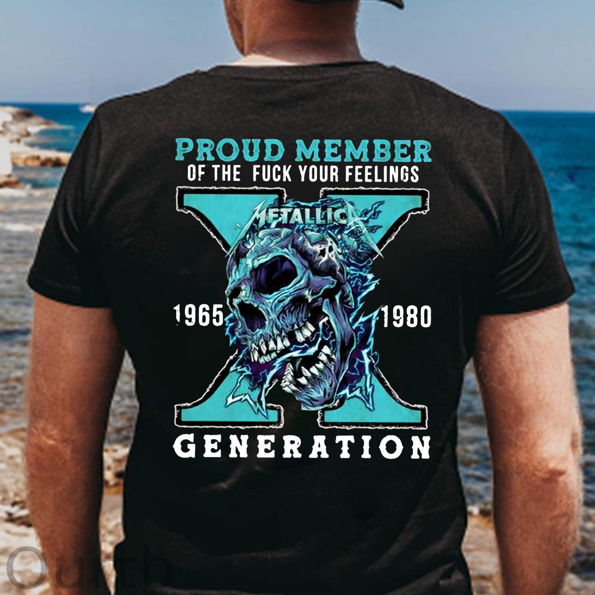 Gen X Skull Pattern 100%Cotton T-Shirt