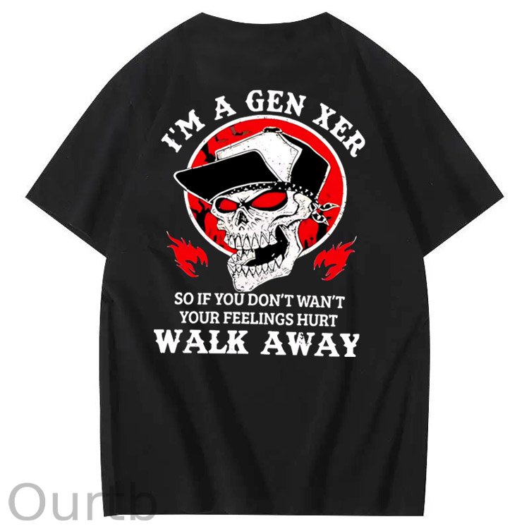 Gen X Walk Away Pattern Print Crew Neck T-Shirt