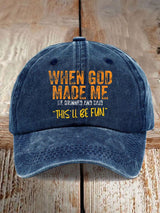 Women'S Casual Faith Graphic Print Baseball Cap