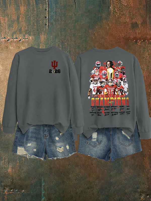 Women's   Football Print Sweatshirt