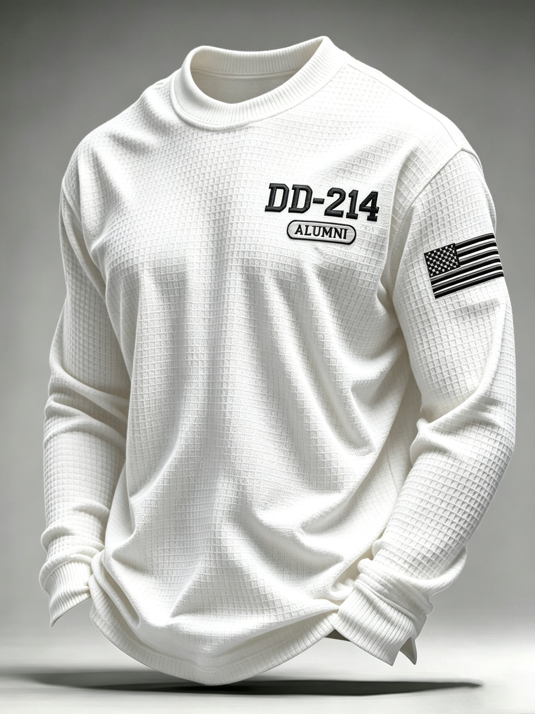 Men's U.S. Veterans Printed Waffle-Knit Top