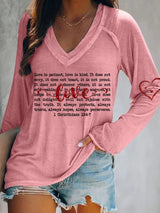 Women's Love is patient Printed T-Shirt